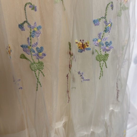 Floral Embroidered Prom Dress - Picture 8 of 11